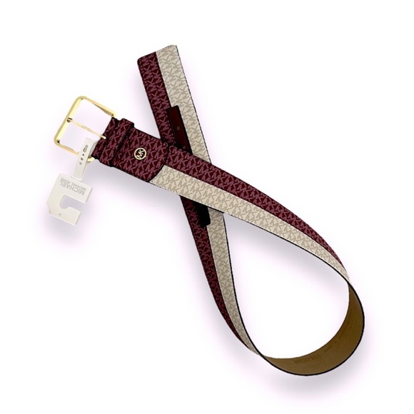 NWT Michael Kors Two Toned Wide Belt - Picture 2 of 8